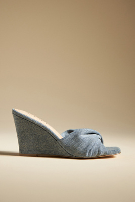 Silent D Katia Wedges In Blue