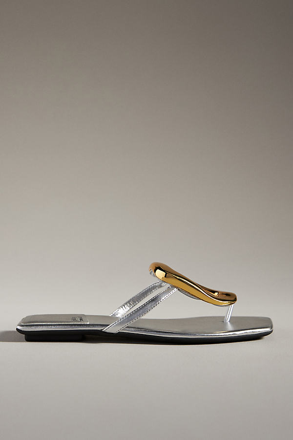 Jeffrey Campbell Linques Sandals In Silver