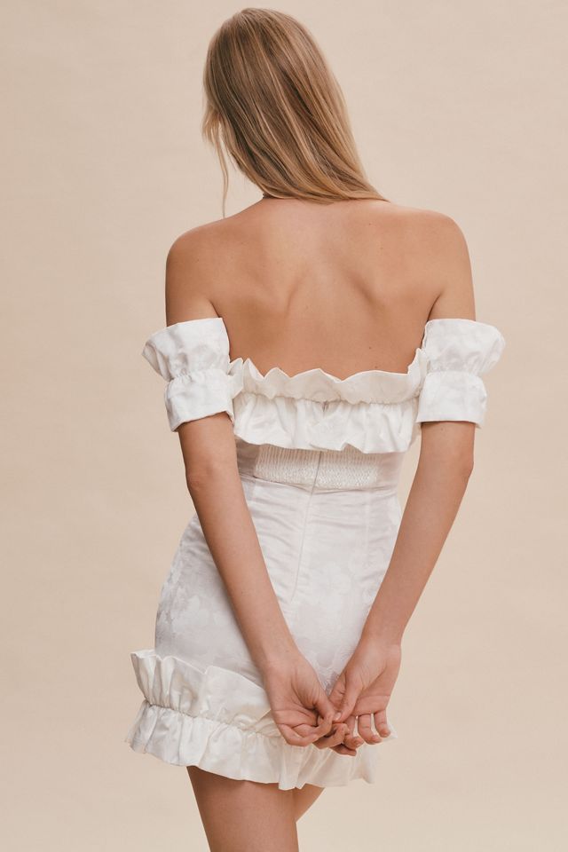 V. Chapman Hollyhock Ruffled Corset Mini Dress #2