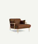 Kershaw Leather Chaise