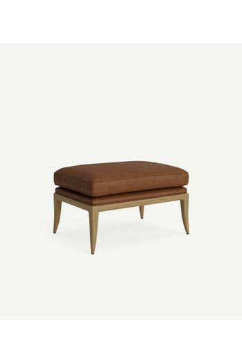 Florence Leather Ottoman