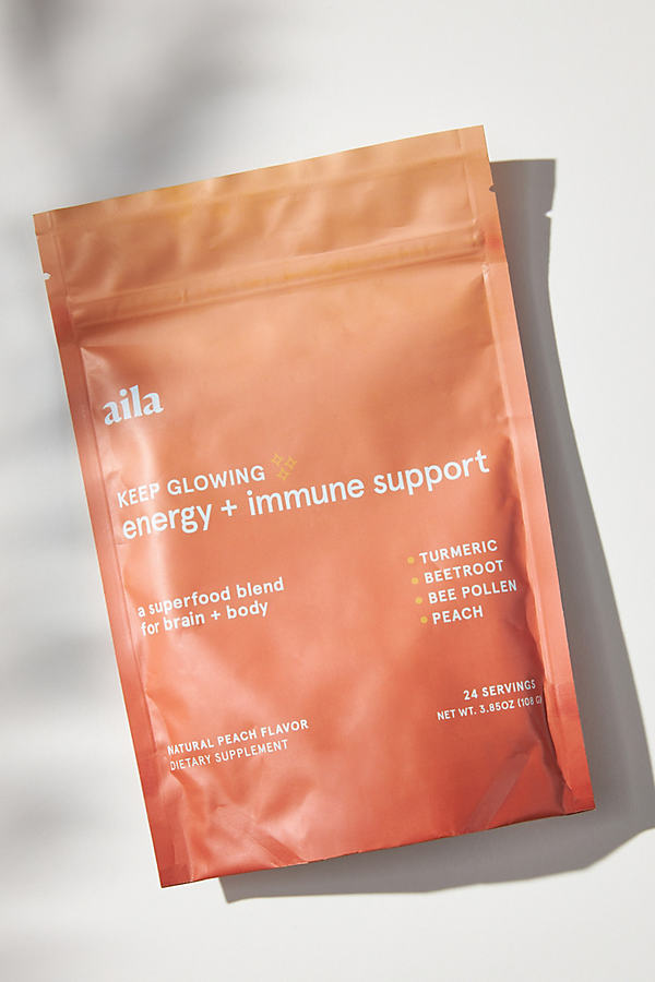Aila Energy + Immune Support Superfood Supplement In Orange