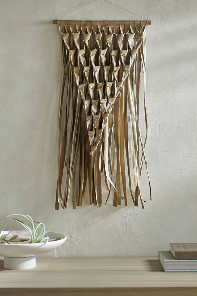 Geo Palm Leaf Wall Hanging #4