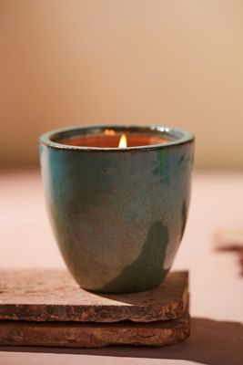 Ceramic Egg Pot Candle, Citronella