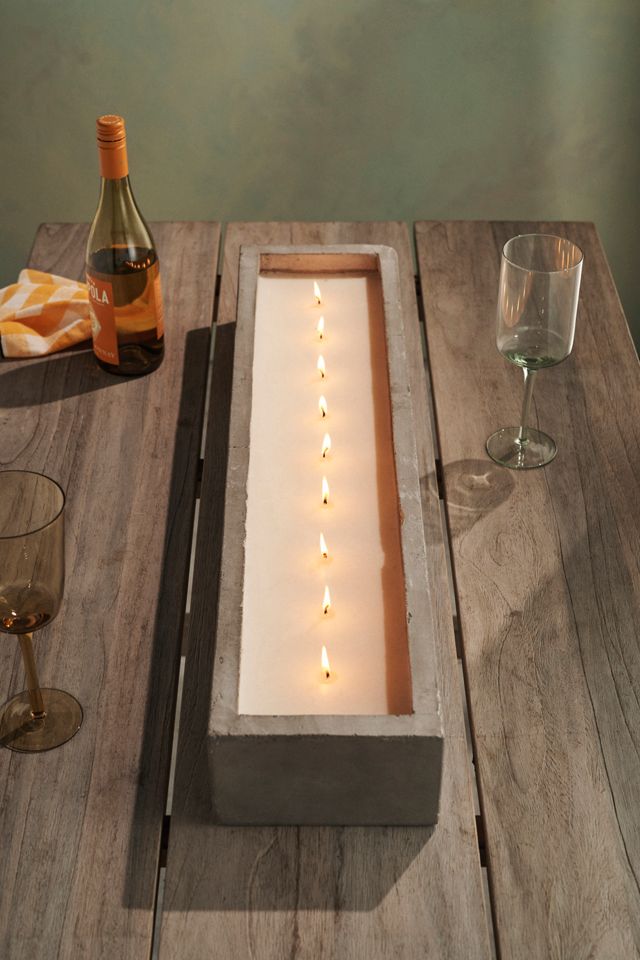 Cement Trough Candle, Citronella #1