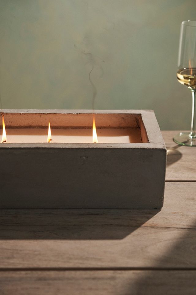 Cement Trough Candle, Citronella #4