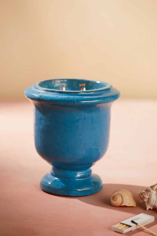 Ceramic Urn Candle, Citronella AnthroLiving