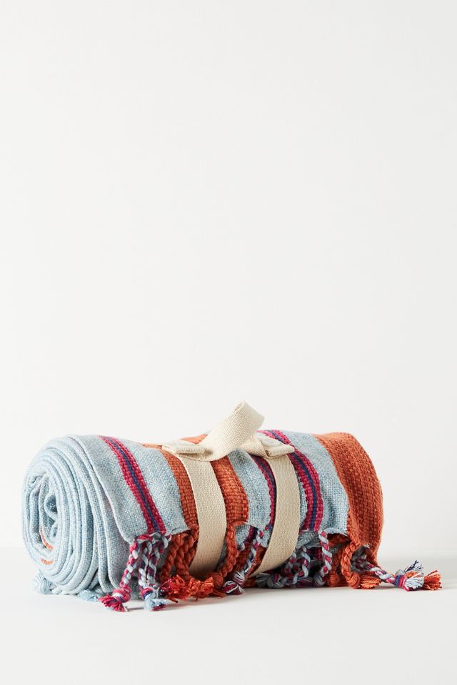 Parasol Stripe Travel Beach Blanket #2