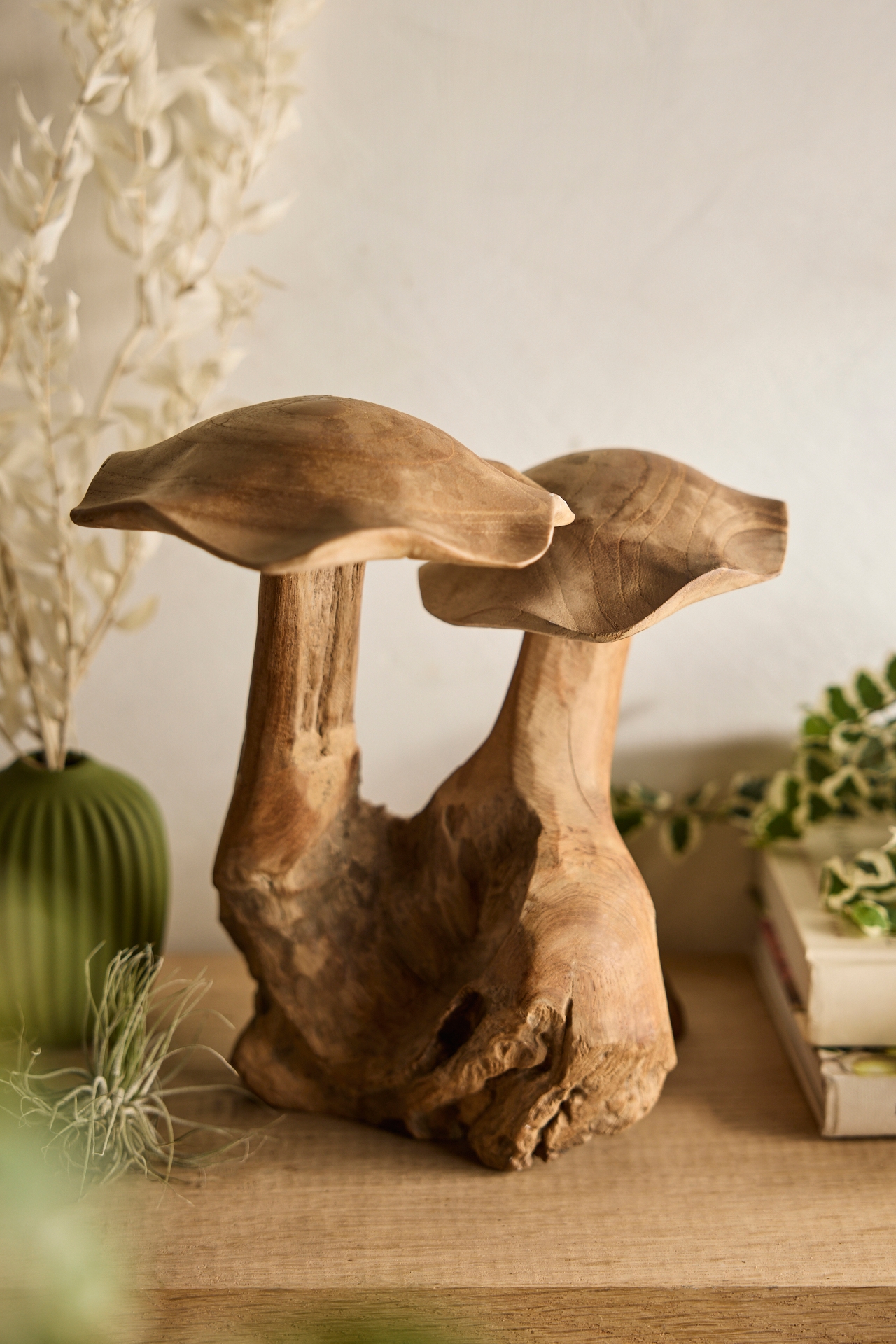 Teak Mushroom, Pair