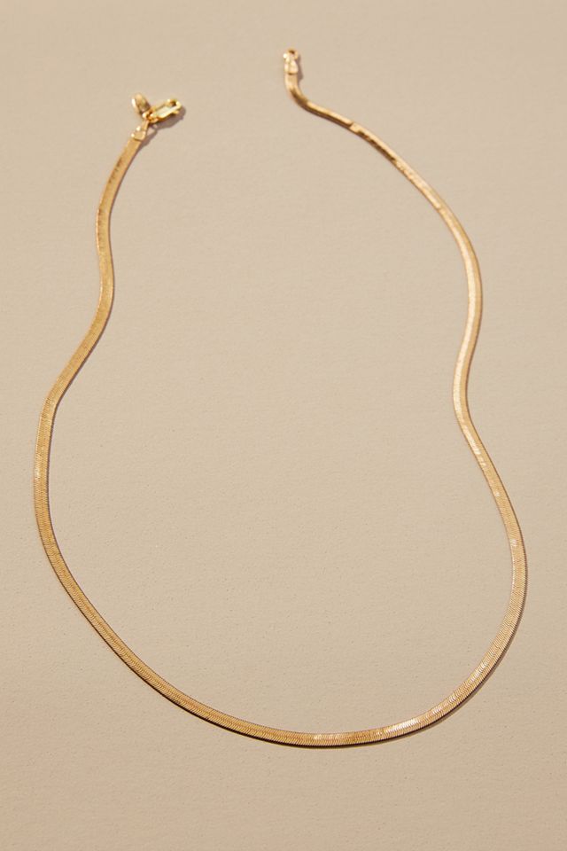 Flat Herringbone Necklace Anthropologie