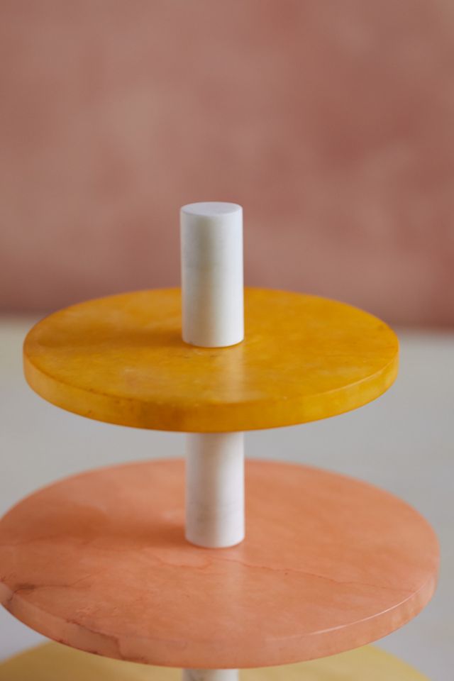 Dyed Alabaster 3-Tier Serving Stand #3