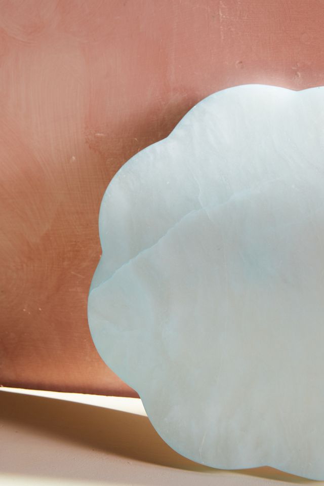 Scalloped Alabaster Serving Board #1