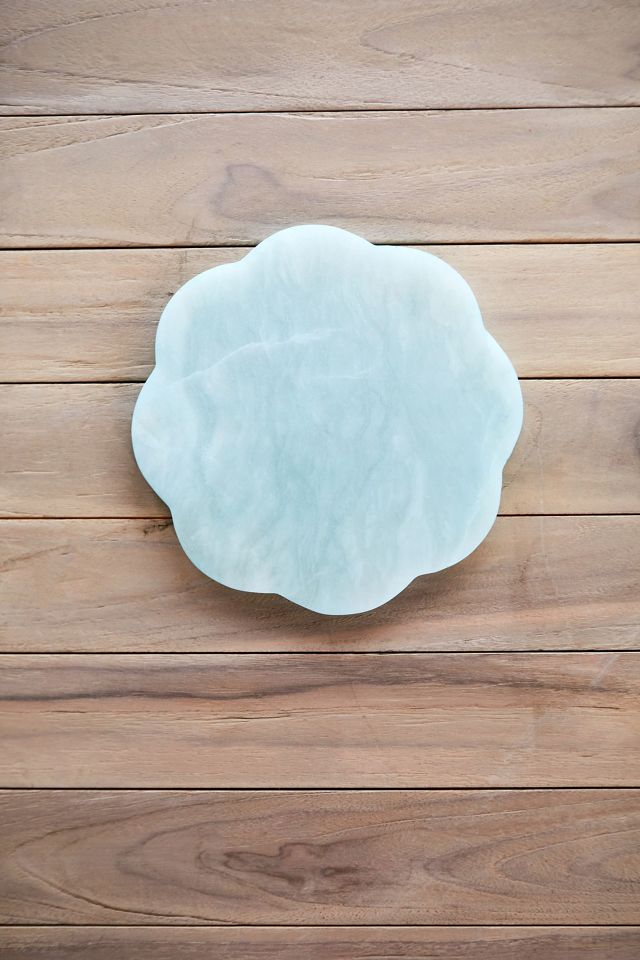 Scalloped Alabaster Serving Board