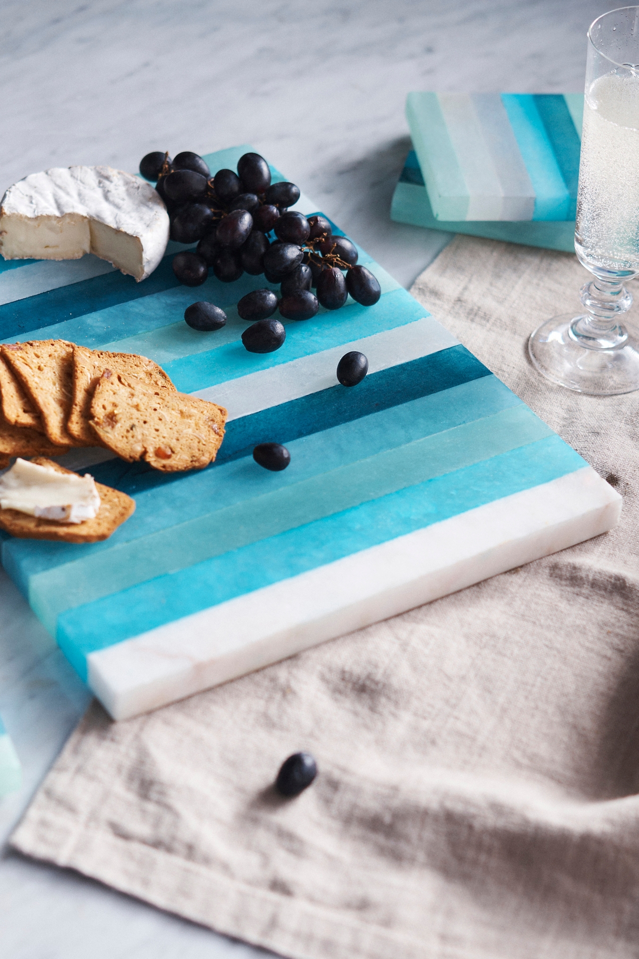 Striped Alabaster Serving Board