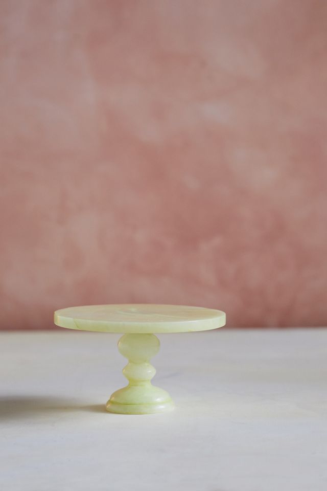 Dyed Alabaster Cake Stand #1