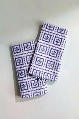 Eyelet Tile Napkins, Set of 2