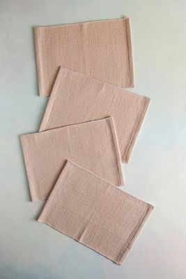Solid Cotton Placemats, Set of 4