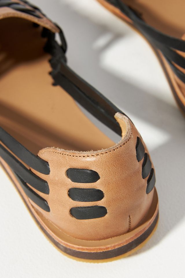 Nisolo x Anthropologie Colorblocked Huarache Flats | Anthropologie