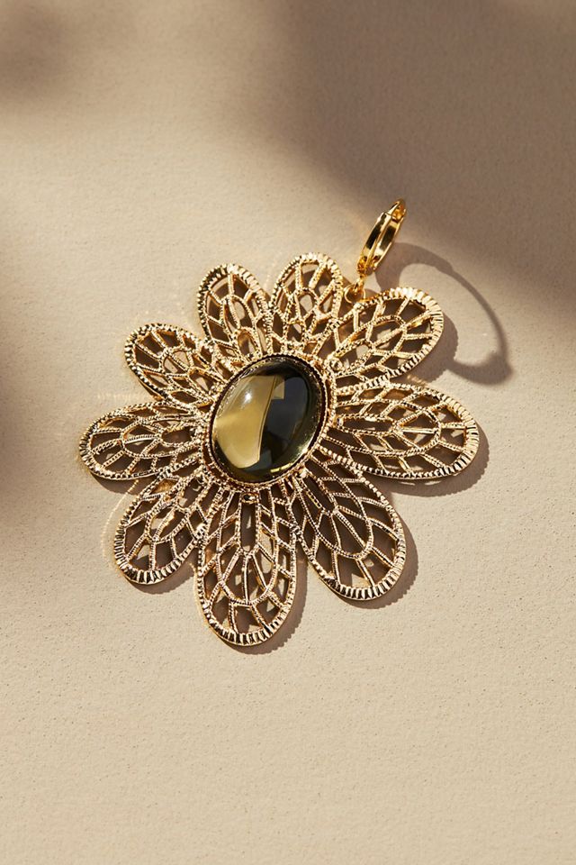 Floral Statement Earrings #1
