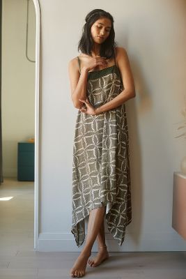 Kantha Bias Midi Dress | Anthropologie UK