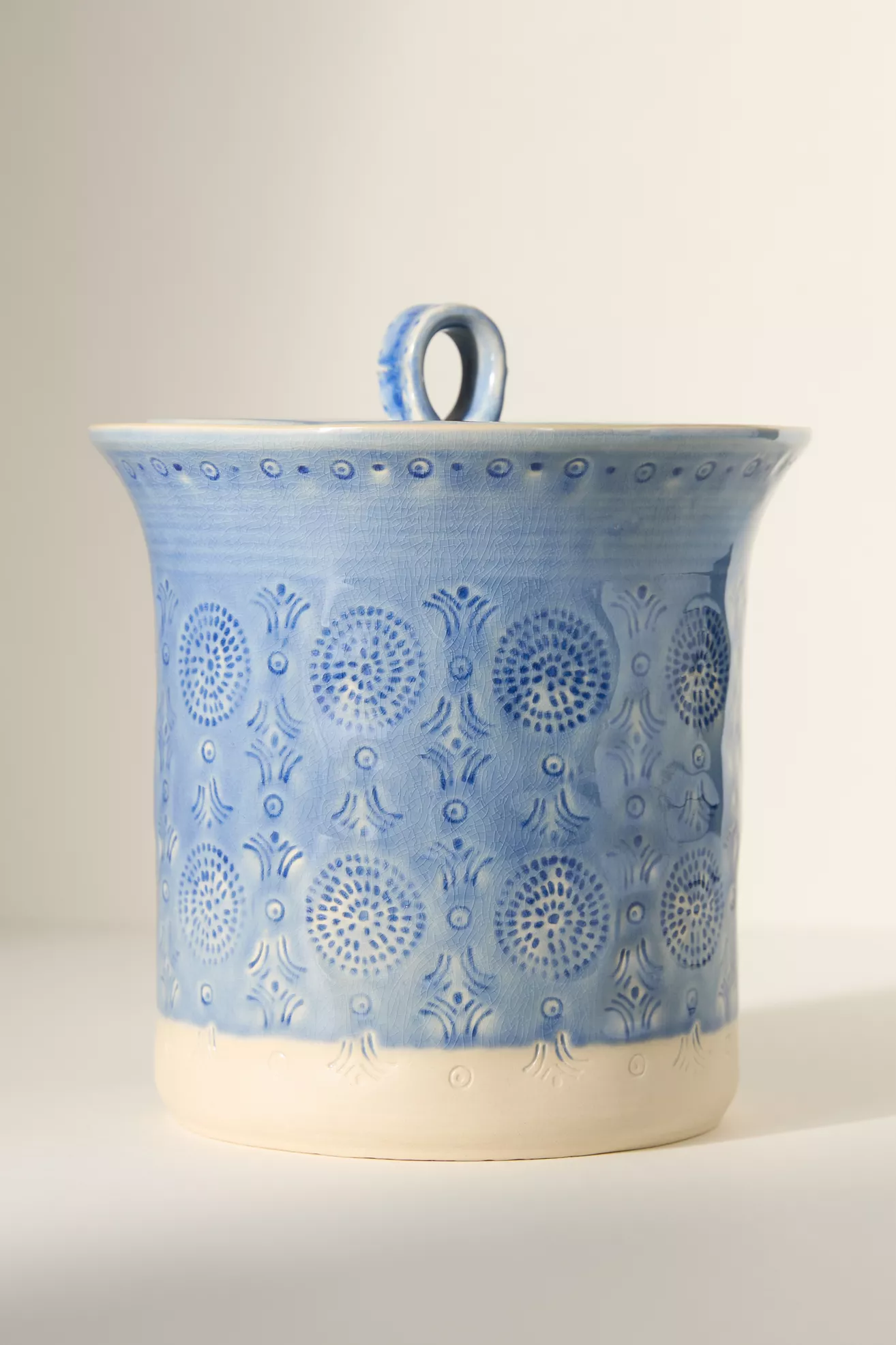 Old Havana Portuguese Stoneware Canister