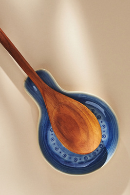 Anthropologie Old Havana Spoon Rest In Blue