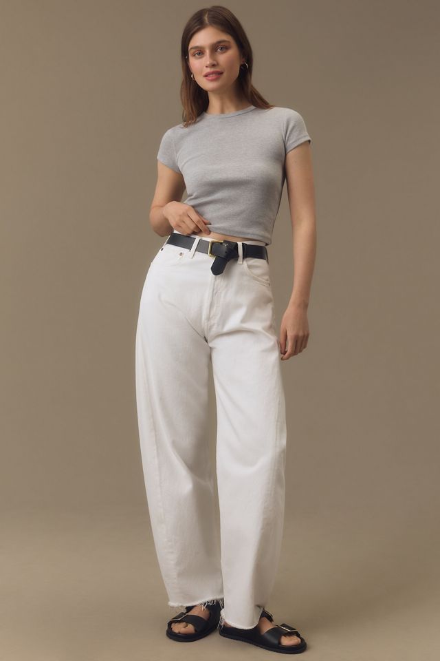 The Blair Stretch Cotton Short-Sleeve Baby Tee by Maeve: Crop Edition #2