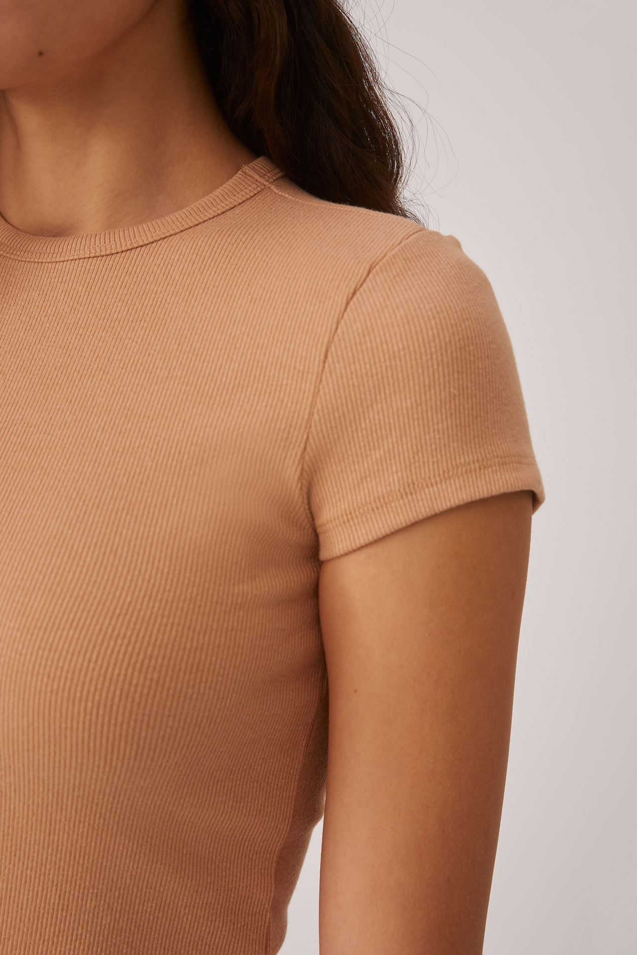 The Blair Stretch Cotton Short-Sleeve Baby Tee by Maeve: Crop Edition