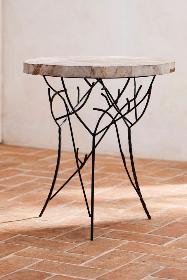 Petrified Wood Side Table #2