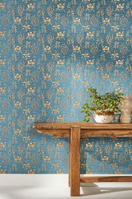 Printfresh Camel Courtyard Wallpaper | Anthropologie