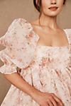 Selkie Puff Short-Sleeve Bubble Floral Mini Dress #2
