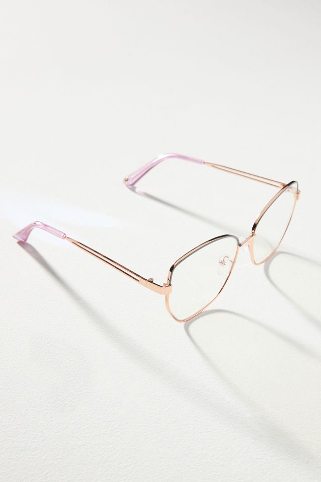 Geometric Thin-Frame Blue Light Glasses #1