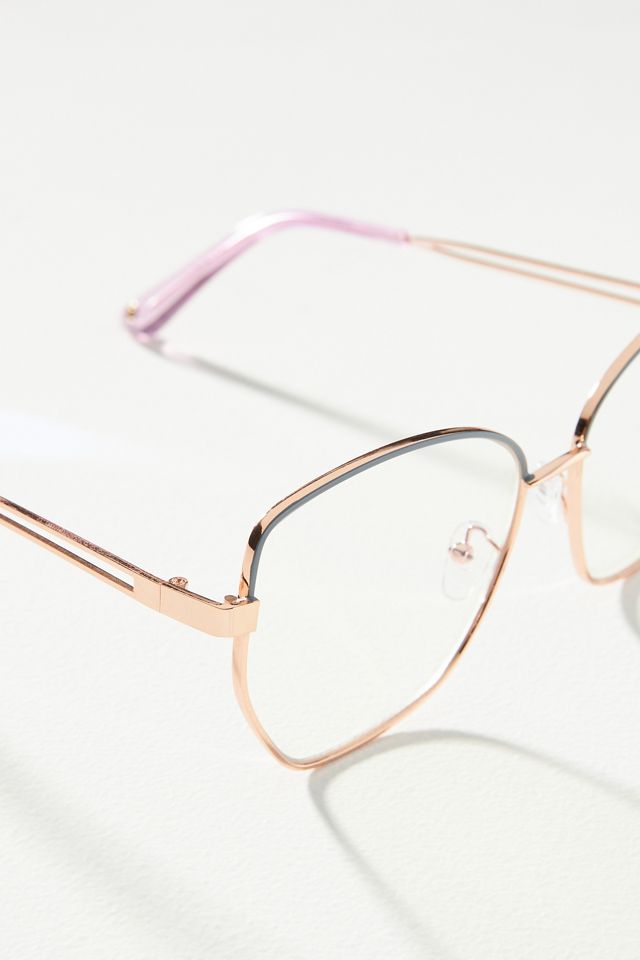 Geometric Thin-Frame Blue Light Glasses #2