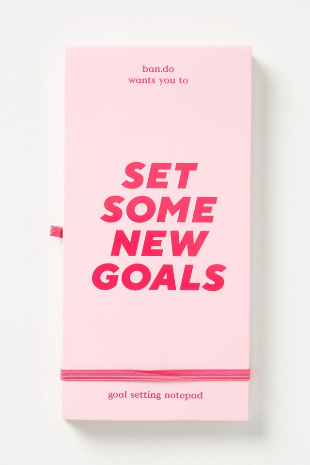 Set Some New Goals Notepad