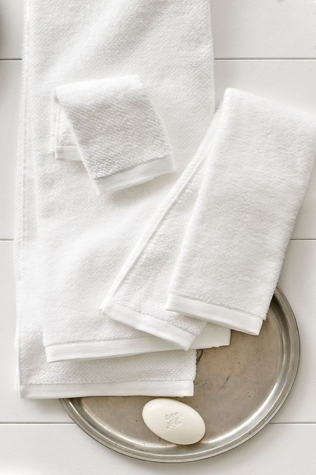 Linen-Bordered 650-Gram Turkish Cotton Towel Collection