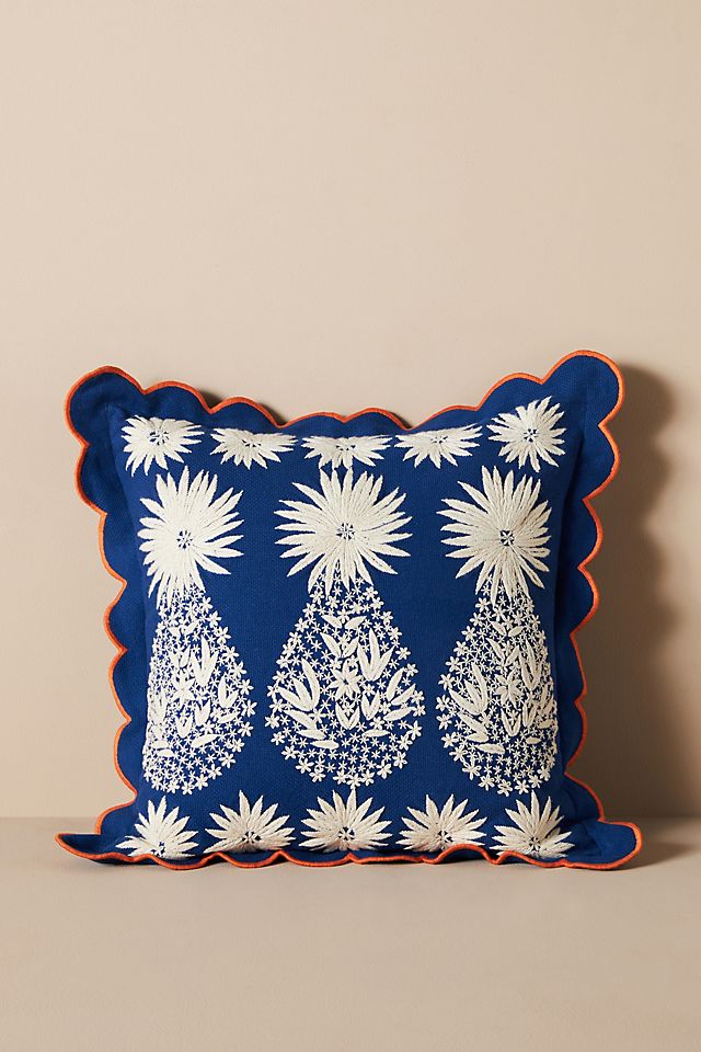 anthropologie.com | Embroidered Palmer Cushion