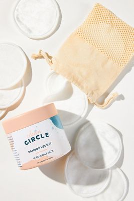 Clean Circle Reusable Bamboo Velor Skincare Pads