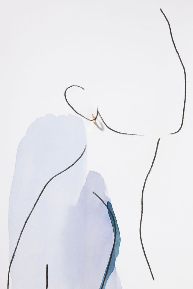 Crystal Huggie Hoop Earrings #2