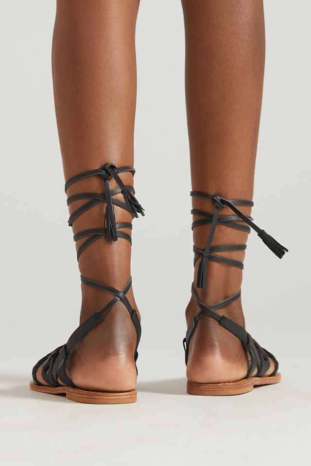 Pilcro Woven Tie-Up Gladiator Sandals #3