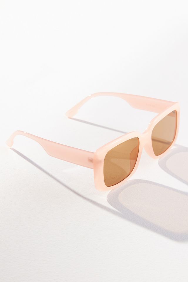 Rectangular Peach Sunglasses #2