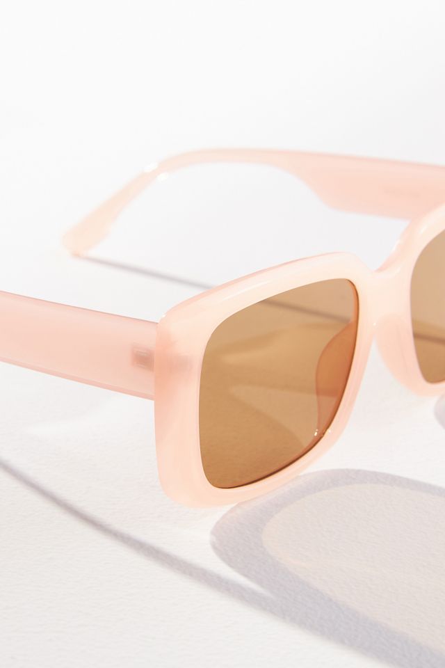 Rectangular Peach Sunglasses #3