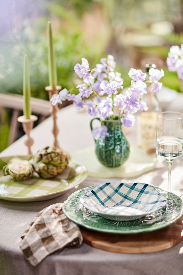 Gingham Serving Platter, Round #2