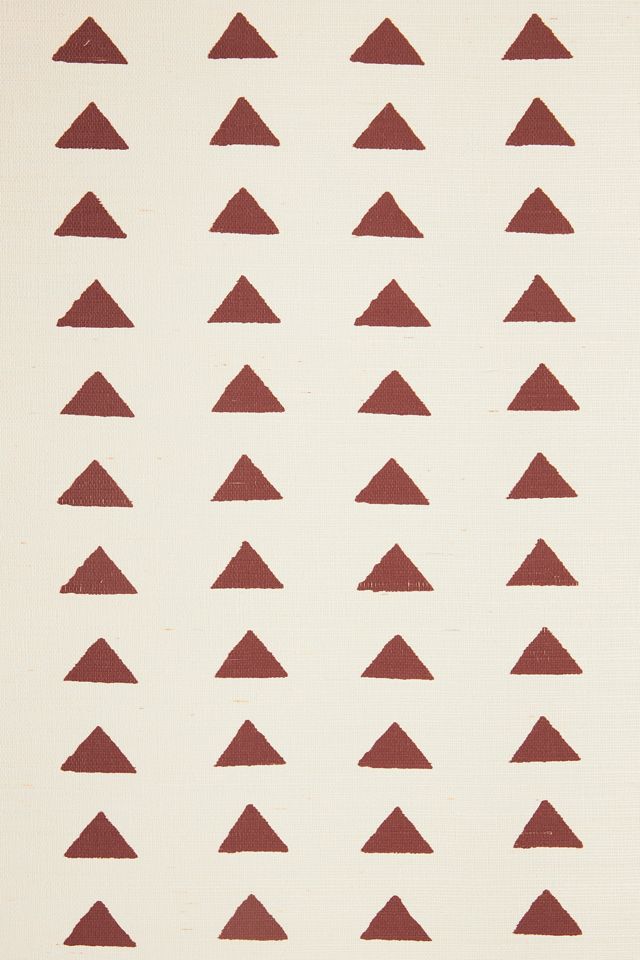 Triangles Grasscloth Geometric Wallpaper