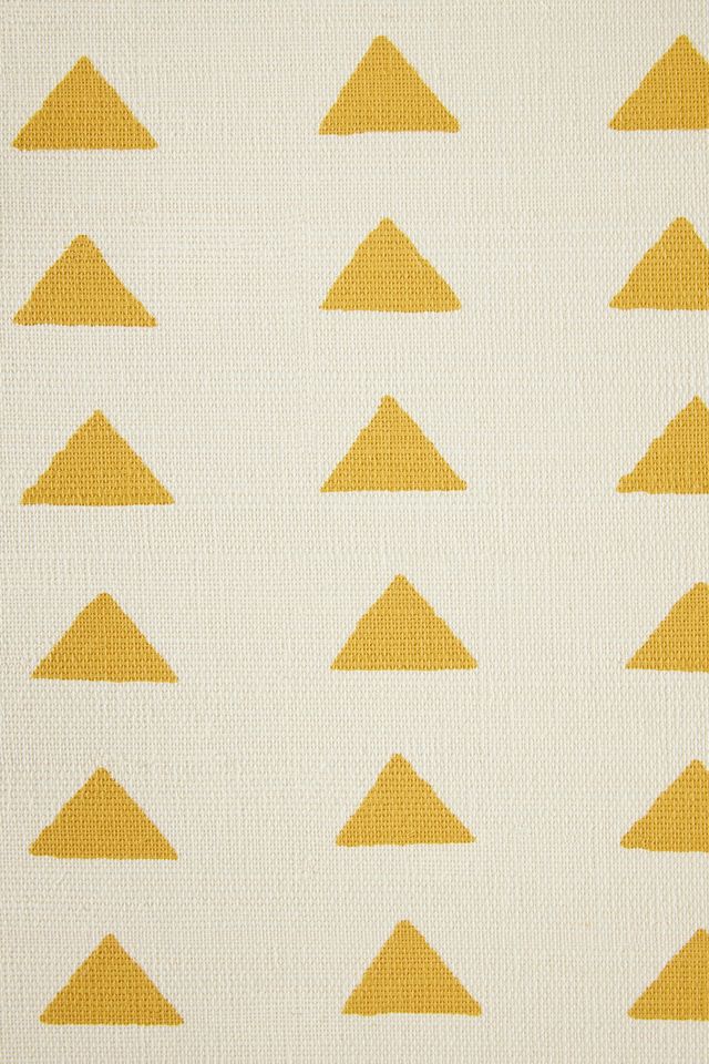 Triangles Grasscloth Geometric Wallpaper #2