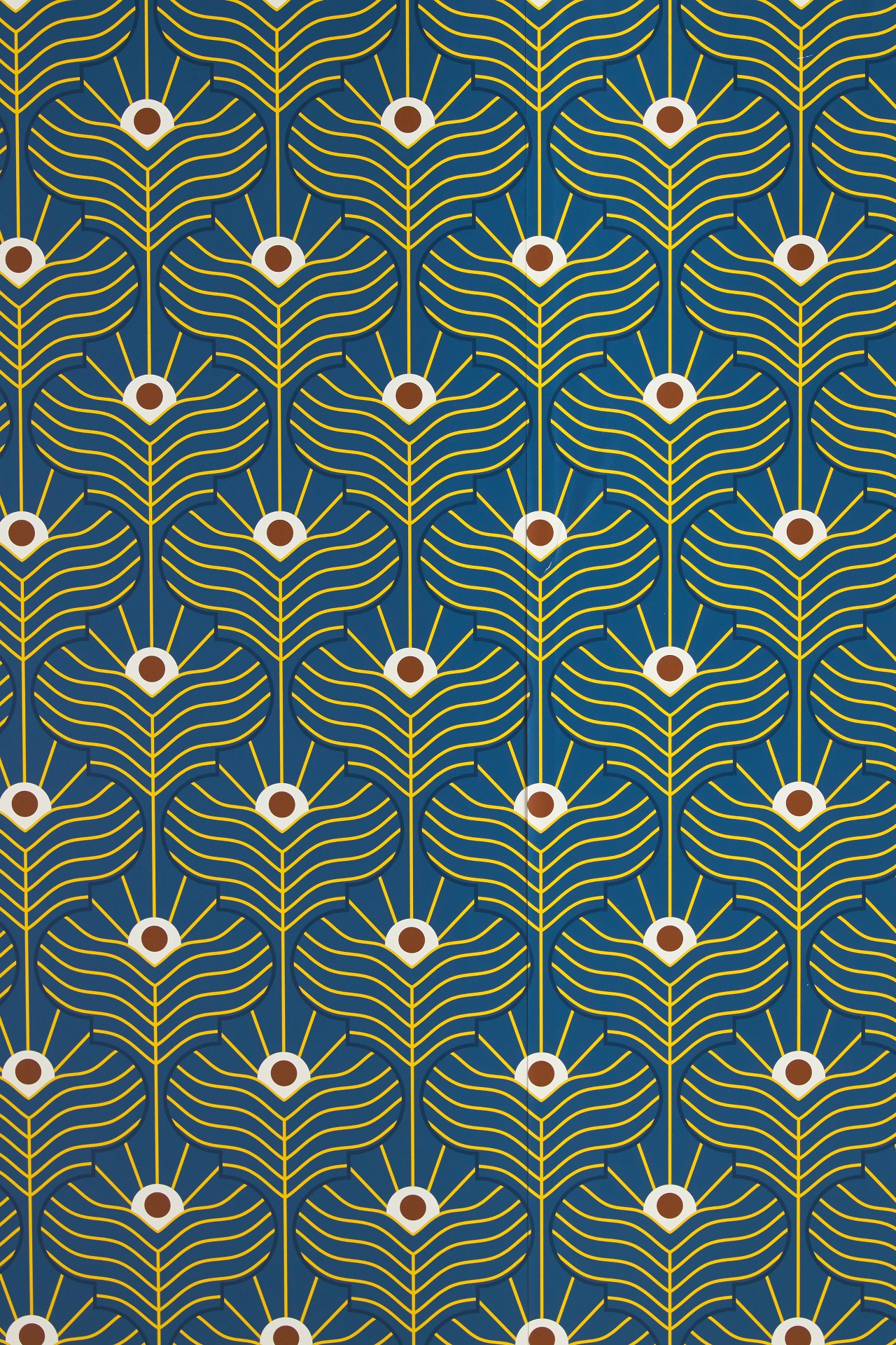 Mitchell Black Moroccan Peacock Wallpaper