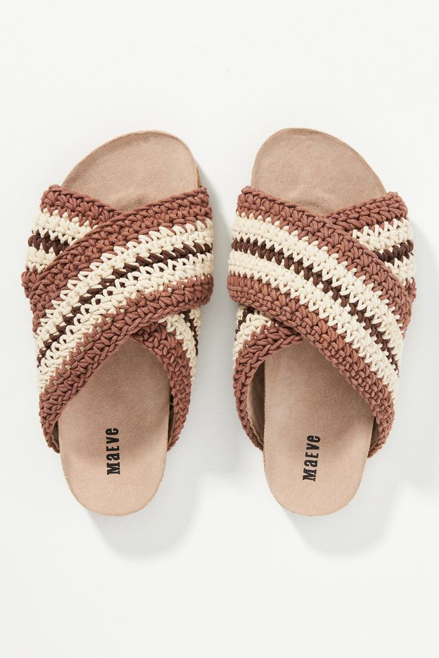 Crochet Cross-Strap Sandals #1