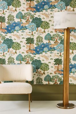 Sanderson Pamir Garden Landscapes Cream Nettle Wallpaper