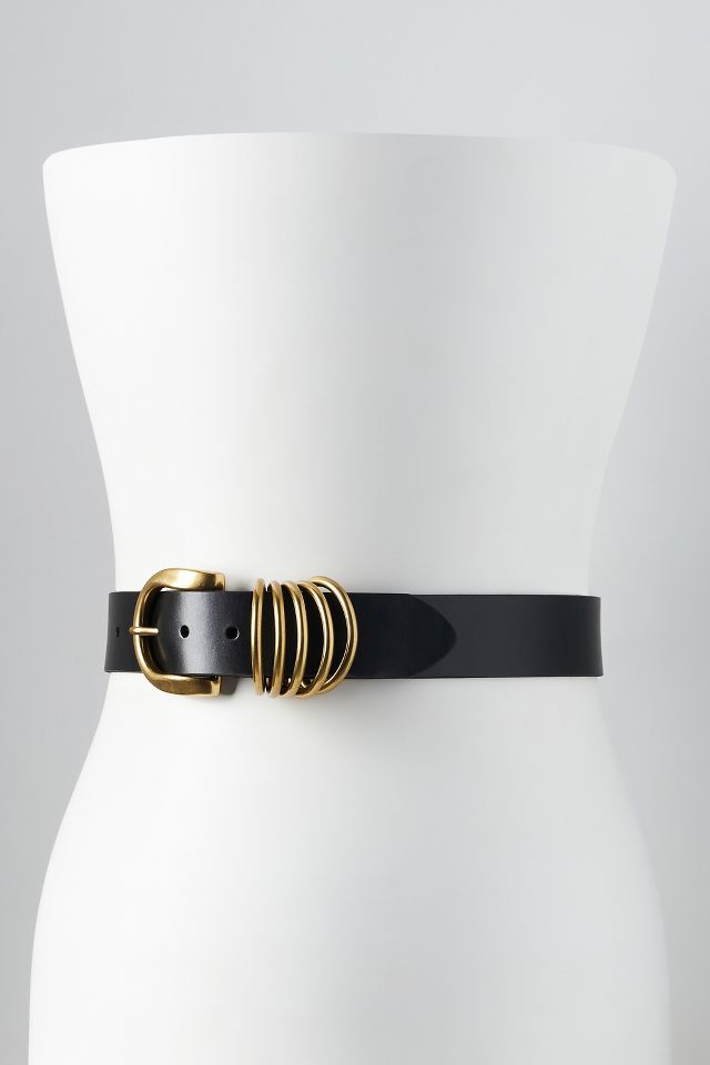 Leather belt Anthropologie Black size Not specified International in Leather  - 27123903