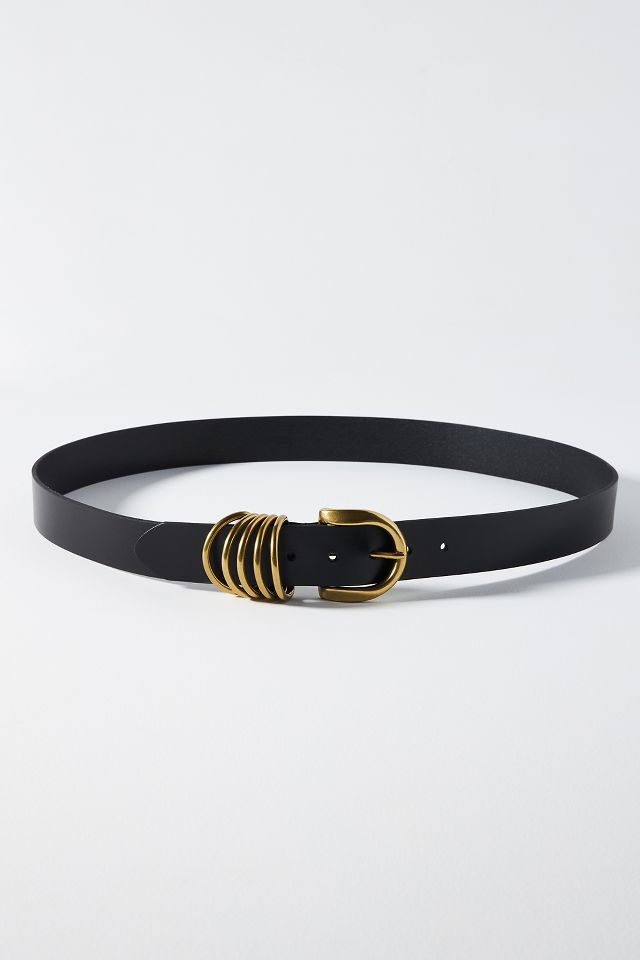 Leather belt Anthropologie Black size Not specified International in Leather  - 27123903