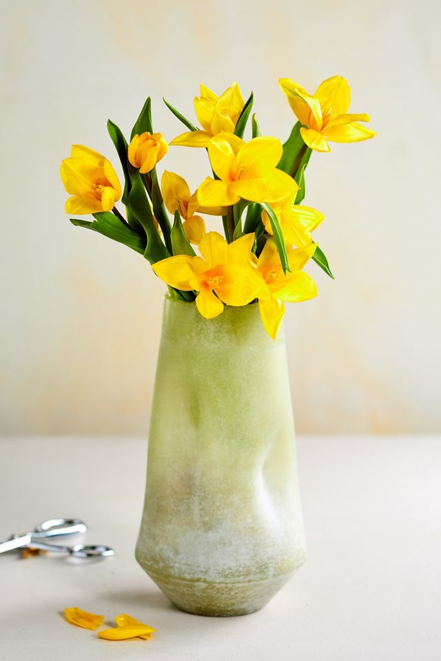 Dimpled Glass Vase #1
